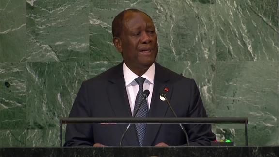 Côte d'Ivoire - President Addresses General Debate, 77th Session