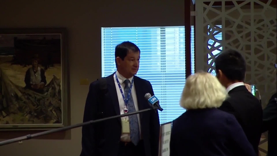 Dmitry Polyanskiy (Russian Federation) on the Middle East - Security Council Media Stakeout