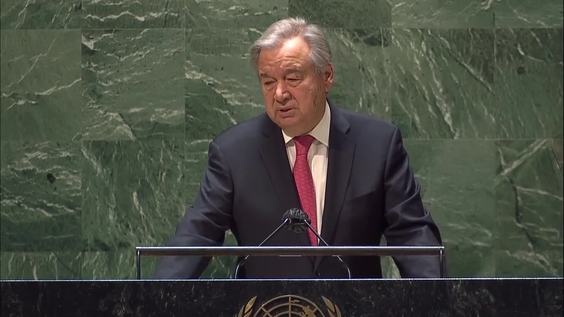 António Guterres (UN Secretary-General) on his priorities for 2022 -General Assembly, 56th plenary meeting, 76th session
