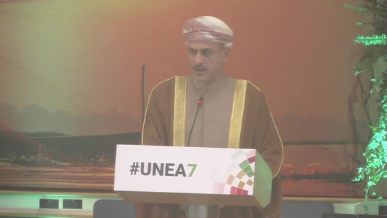 His Excellency Abdullah Bin Ali Al-Amri (President of UNEA and President of the Environment Authority of Oman), Opening of the High-Level Segment | UNEA-7
