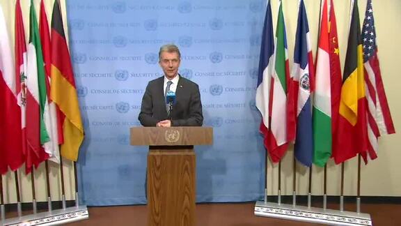 Security Council President Briefs Press