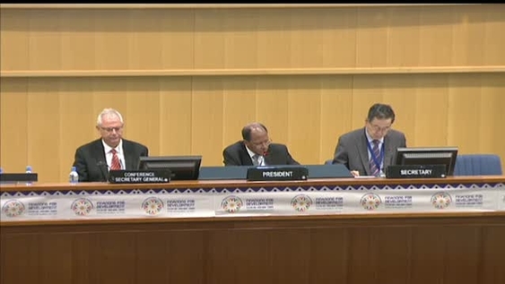 Gary Fowlie (ITU), 7th Plenary Meeting