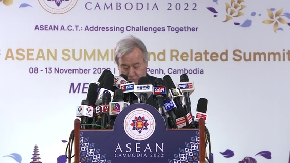 António Guterres (UN Secretary-General)'s Media Briefing at the 12th ASEAN-UN Summit