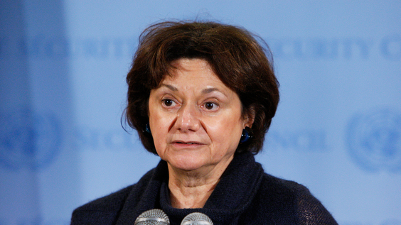 Rosemary DiCarlo (DPPA) following the meeting of Afghan civil society representatives and Special Envoys on Afghanistan.