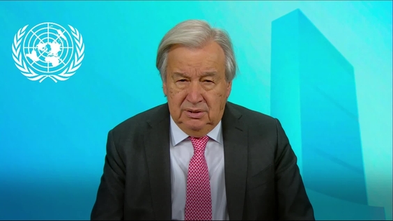 António Guterres (Secrétaire général de l'ONU) à l'occasion de Journée mondiale de l'enfance