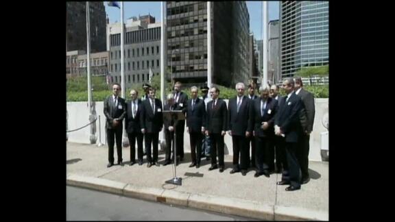 Flag Raising Ceremony for Bosnia and Herzegovina, Croatia, and Slovenia
