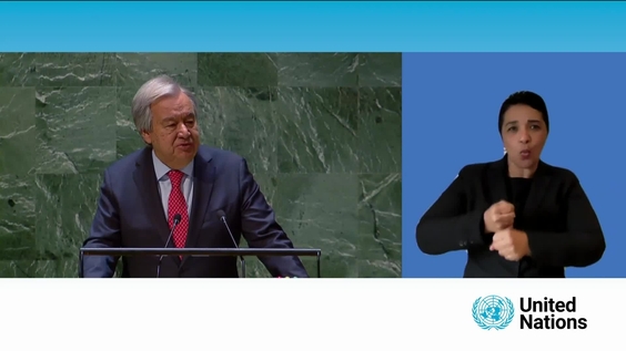 António Guterres (Secrétaire général de l&#039;ONU) pendant la 2ème séance plénière de la Commission de la condition de la femme (CSW68)