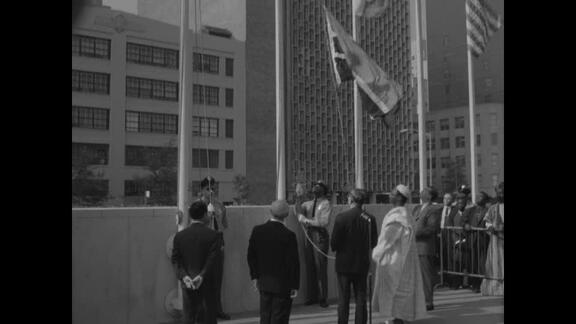 Flag Raising Ceremony for Gambia and Singapore