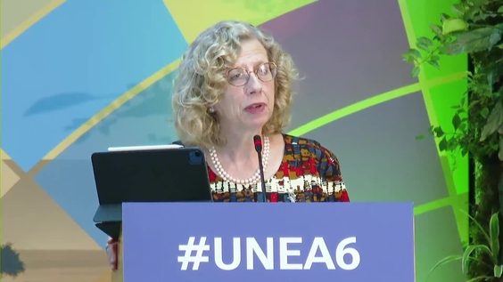 Inger Andersen (UNEP) at Closing Plenary- Sixth Session of the UN Environment Assembly