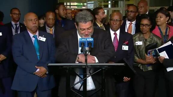 Prime Minister of Saint Vincent and the Grenadines Briefs Press