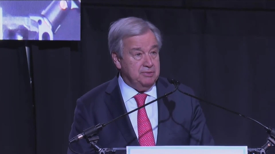 António Guterres (UN Secretary-General) at the opening ceremony of the CARICOM 45th Regular Heads of Government Meeting