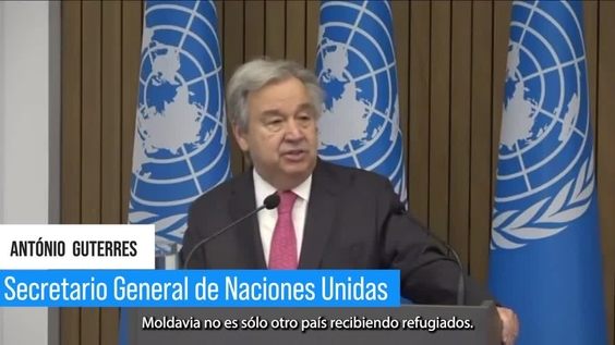 António Guterres (Secretario General)  desde Moldavia - Conferencia de prensa