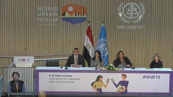 Press Conference: National Framework Strategy for Green Urbanism and building in Egypt (World Urban Forum 12th Session)