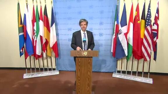 President of Security Council Briefs Press