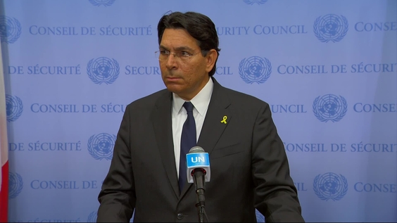 Danny Danon (Israel) on the situation in the Middle East - Security Council Media Stakeout