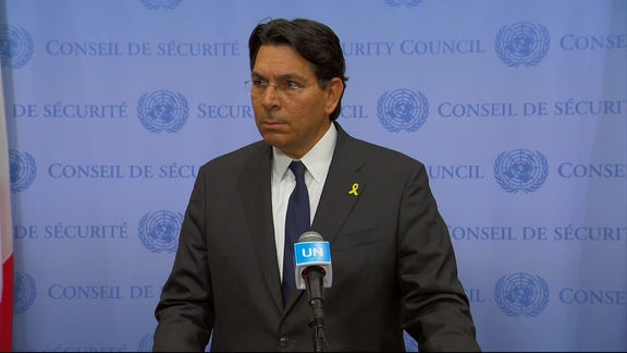 Danny Danon (Israel) on the situation in the Middle East - Security Council Media Stakeout
