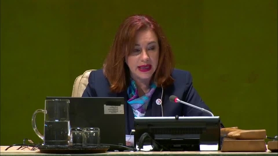 María Fernanda Espinosa Garcés (Presidenta de la Asamblea General), discurso de cierre del Debate general, 73° período de sesiones