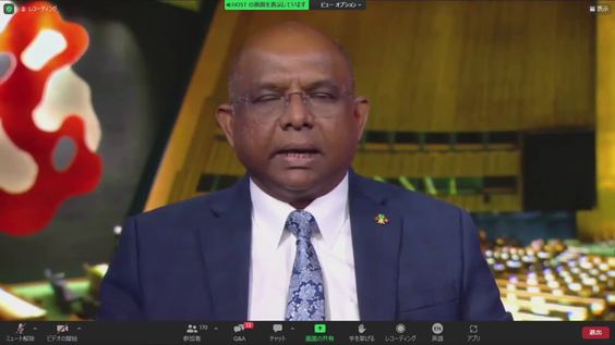 Abdulla Shahid (General Assembly President)  at the Third Global Conference on Strengthening Synergies between The Paris Agreement and the 2030 Agenda for Sustainable Development