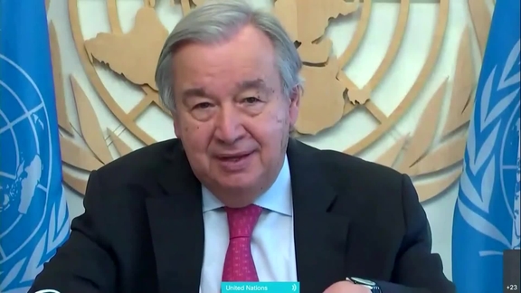 UN Secretary-General António Guterres- End-of-Year Virtual Press Encounter
