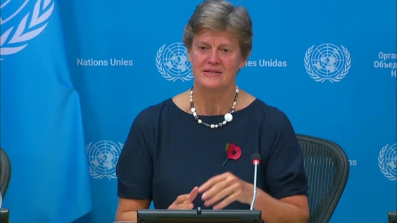 Press Conference: The President of the Security Council for the month of November 2024 and Permanent Representative of the United Kingdom to the UN, Ambassador Barbara Woodward