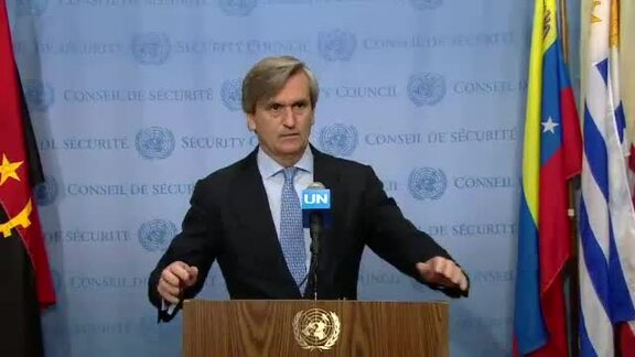 Representative of Spain Speaks to Press Following Security Council Meeting on DPRK