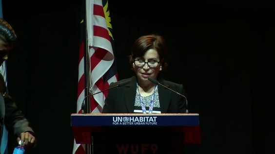 Rosario Robles (Mexico), at the official opening of the 9th session of World Urban Forum, Kuala Lumpur, 7-13 February 2018