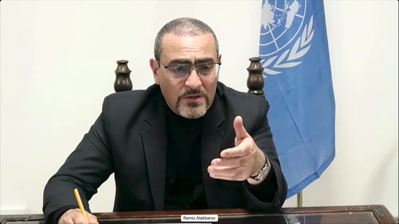 Press Conference: Ramiz Alakbarov, the Deputy Special Representative, Resident and Humanitarian Coordinator for the Situation in Afghanistan