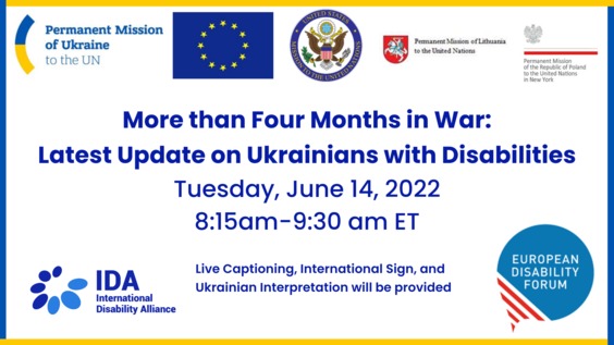 More than Four Months in War: Latest Update on Ukrainians with Disabilities