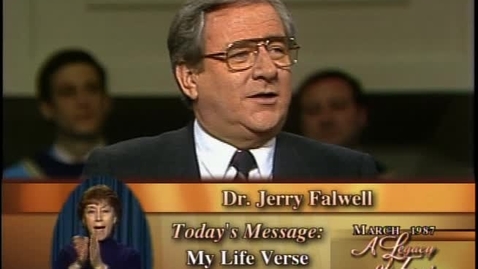 Thumbnail for entry A Legacy of Faith - My Life Verse