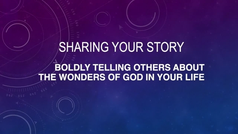 Thumbnail for Sharing Your Story