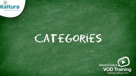 Thumbnail for MediaSpace Categories