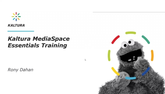 UCA - Kaltura Media Space Essentials Remote Training