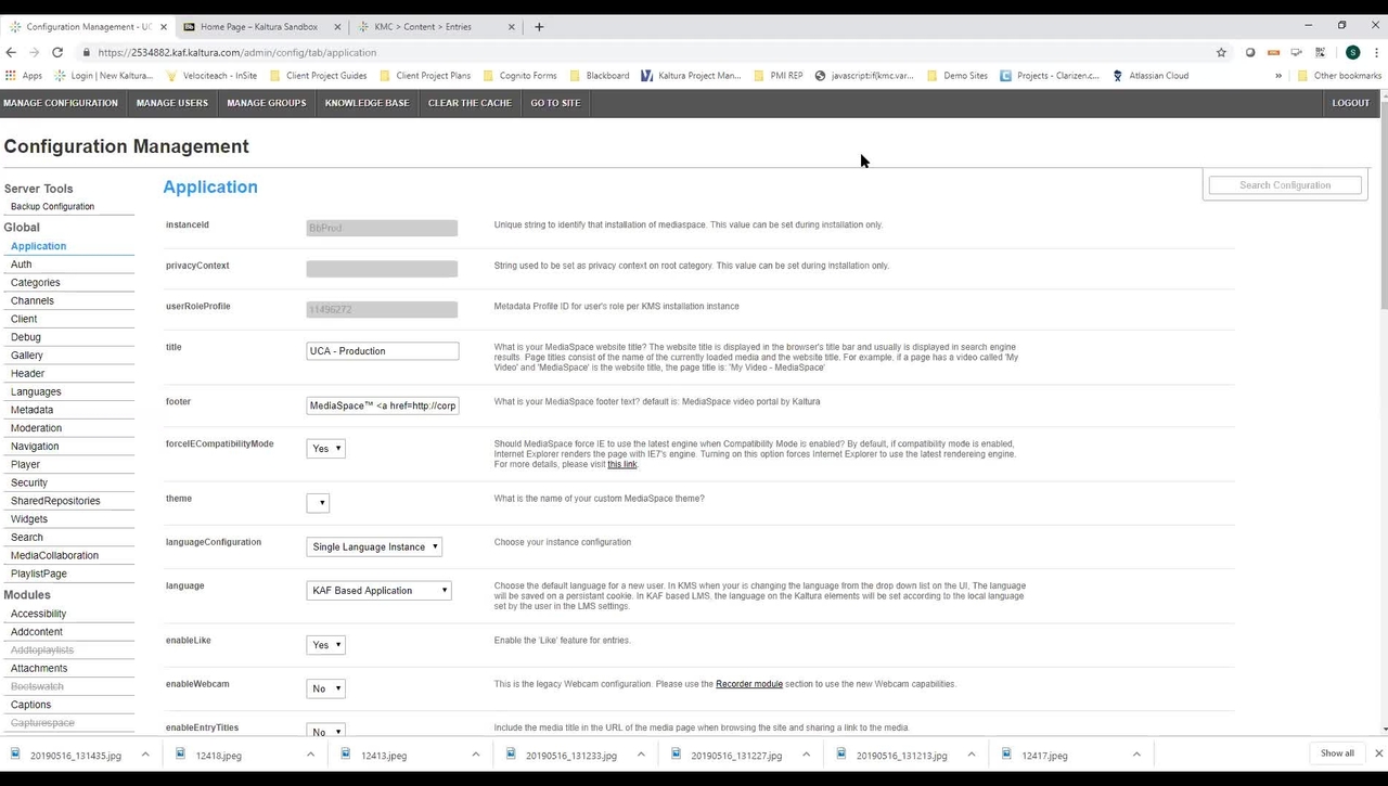 [UCA] Kaltura for Bb Admin Training