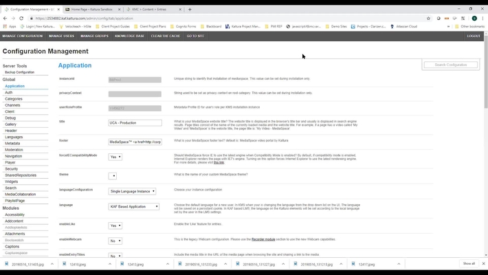 [UCA] Kaltura for Bb Admin Training
