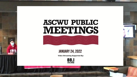 Thumbnail for entry ASCWU Public Meeting 1.24.22