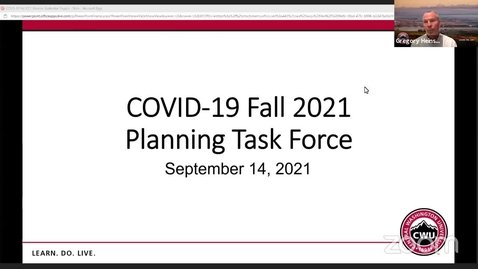 Thumbnail for entry  COVID-19 Task Force Panel Discussion &amp; Updates for Faculty &amp; Staff