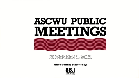 Thumbnail for entry ASCWU Public Meeting 11.1.21