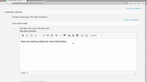 Thumbnail for Web Training: Creating Internal Links