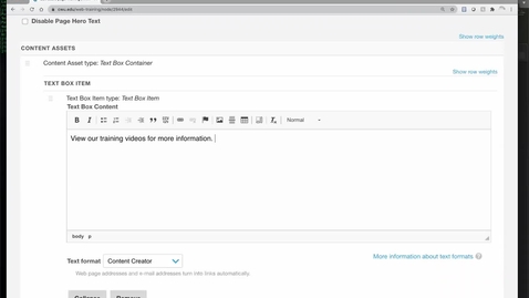 Thumbnail for Web Training: Creating Anchor/Jump Links
