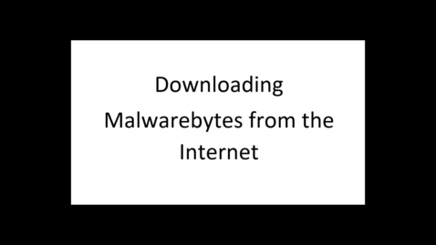 Thumbnail for entry Security MalwareBytes