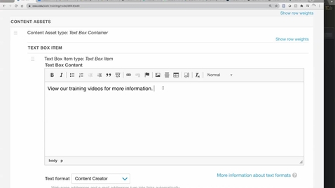 Thumbnail for Web Training: Creating Document/Image Links