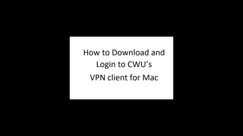 Thumbnail for VPN Instructions (Mac)
