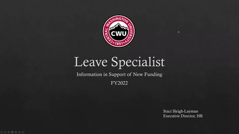 Thumbnail for Leave Specialist Request