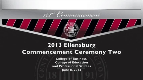 Thumbnail for entry Central Washington University Commencement 2013 PM