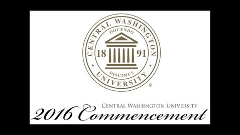Thumbnail for 2016 CWU Westside  Commencement student speaker Nathan McWalters