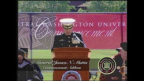 Thumbnail for entry General James N. Mattis speaks at CWU Commencement