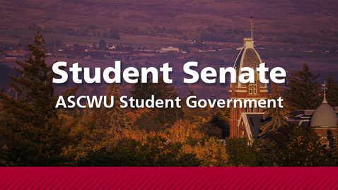 Thumbnail for ASCWU Student Senate Meeting