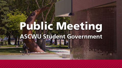 Thumbnail for ASCWU Public Meeting