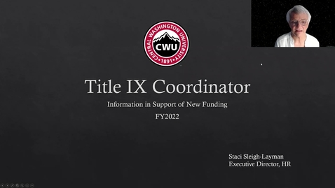 Thumbnail for entry FY22 Title IX Coordinator Funding request