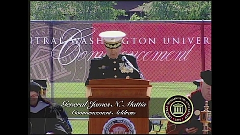 Thumbnail for entry General James Mattis Commencement Address at Central Washington University 2011
